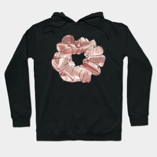 Pink Satin Scrunchie Hoodie